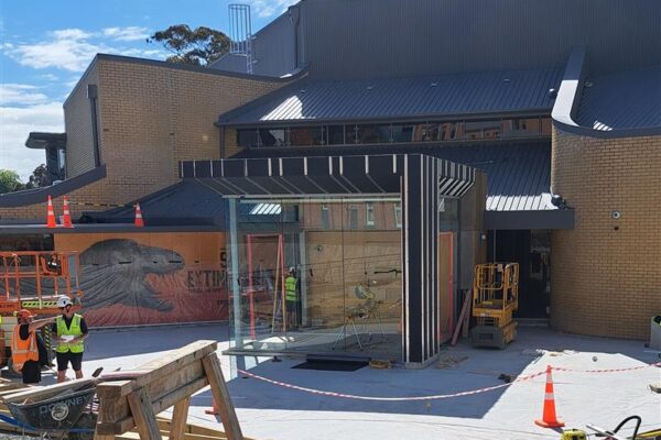 Waikato Museum Entry With Corten Steel Rainscreen 2