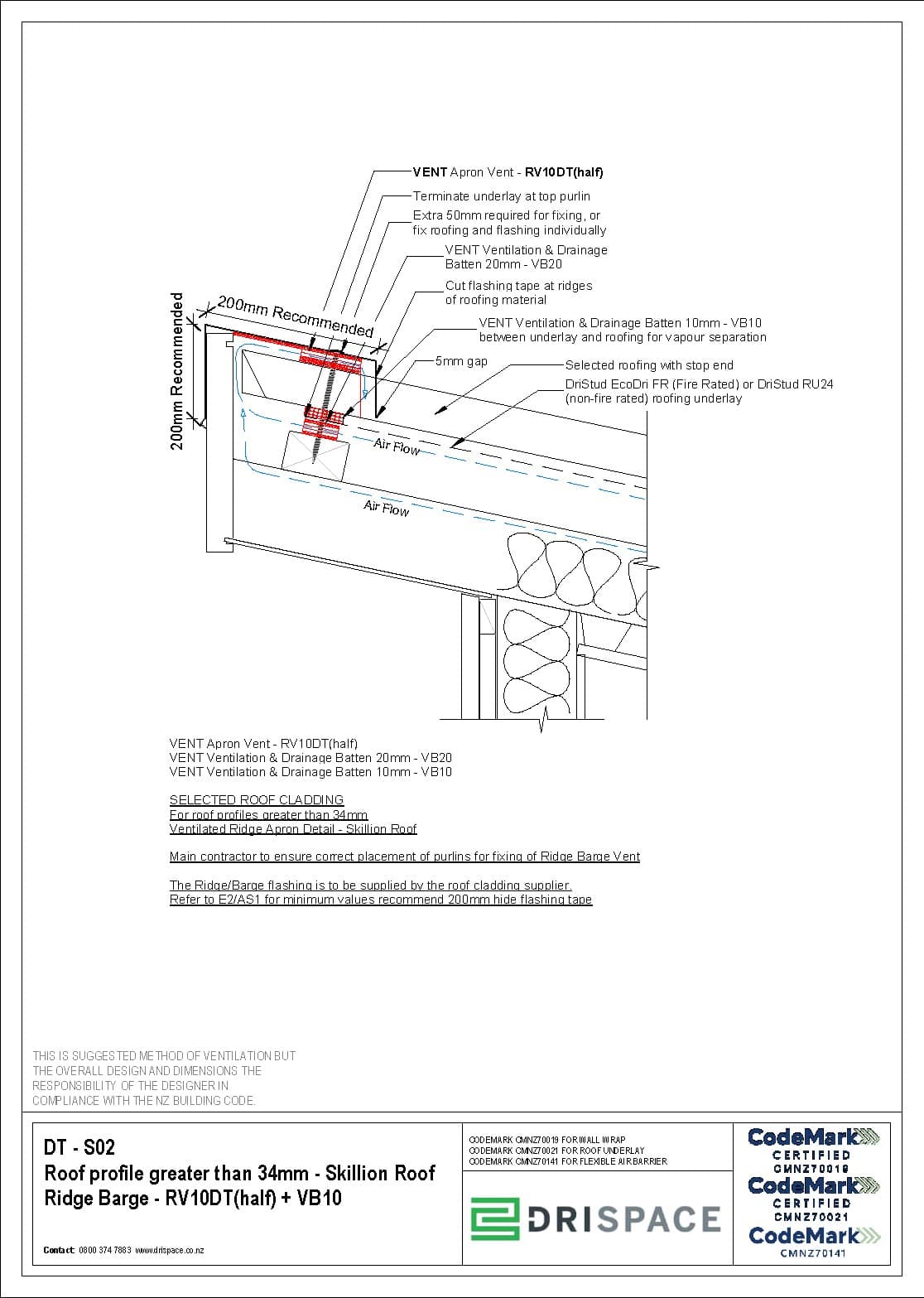 Deep Trough Longrun - Skillion Roof Barge - DWG