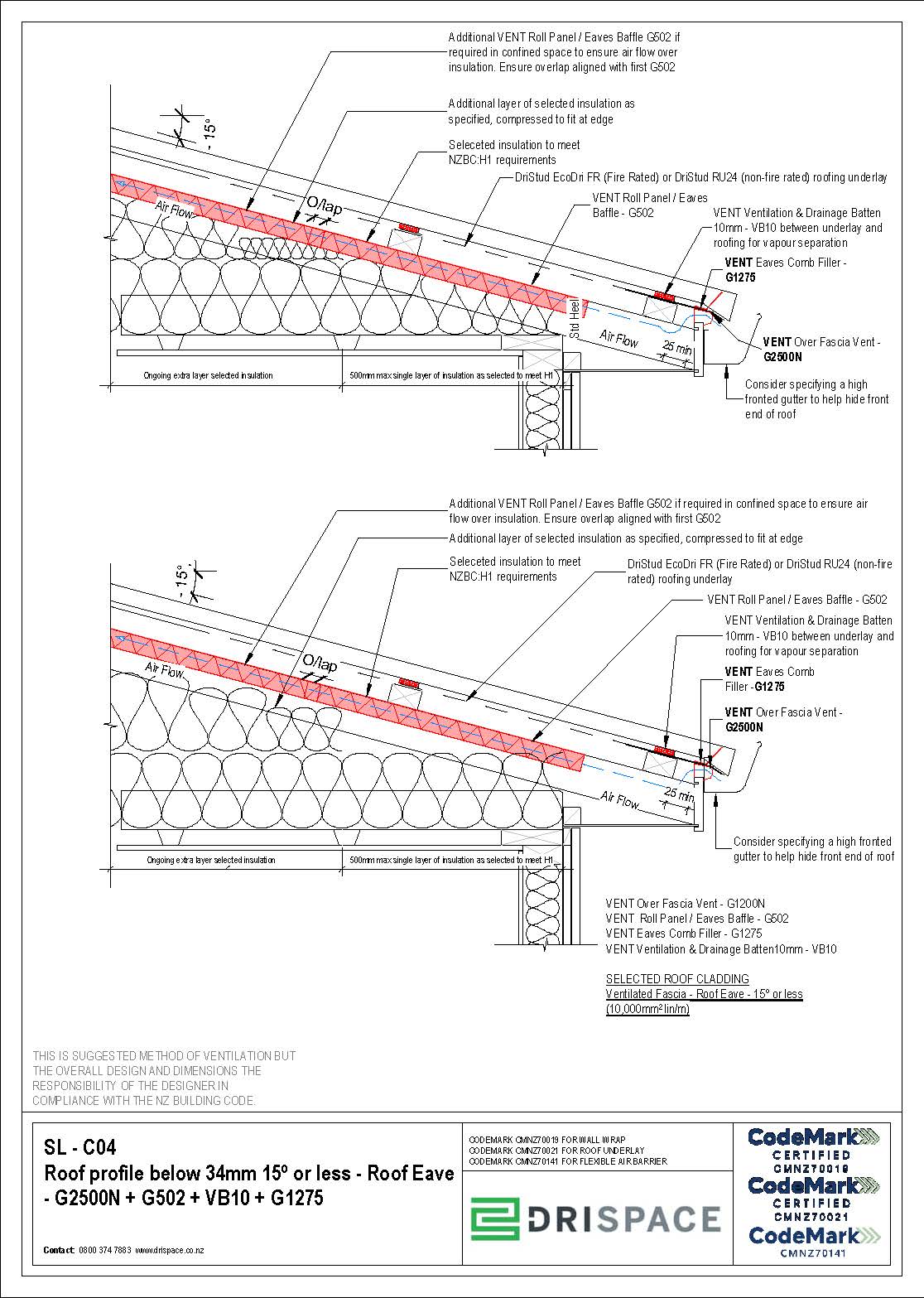 Steel Longrun - 15º or less - DWG